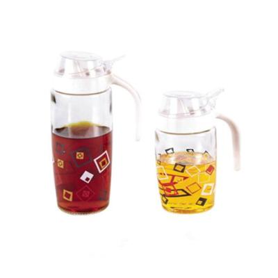 China Viable Glass Salad Oil Vinegar Bottle With Customized Design Olive Oil Bottle With Infuser for sale