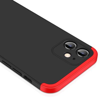 China 360 Full Protection Case 2021 Matte Shockproof 3 in 1 Back Lens Cover Phone Case For iPhone 12 11 MAX All Series for sale