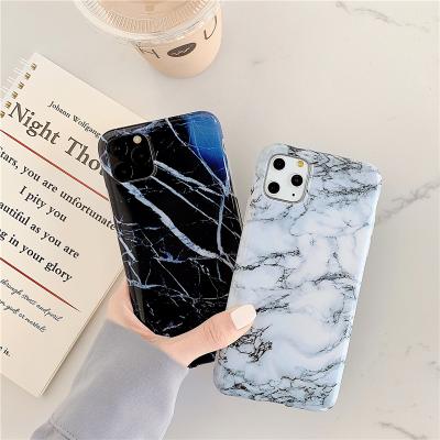 China 360 Full Protection Soft Phone Case For iPhone 7P/8P IMD Glossy Marble Cell Phone Bags For iPhone 12 Pro Max for sale