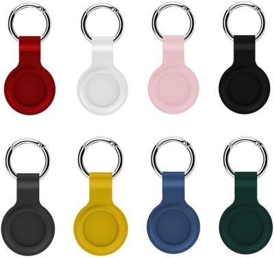 China Parchute Customized Logo Multi Silicone Case For Apple Airbag Tracker Case Dog Collar Key Chain Accessories For Airtag Cover for sale