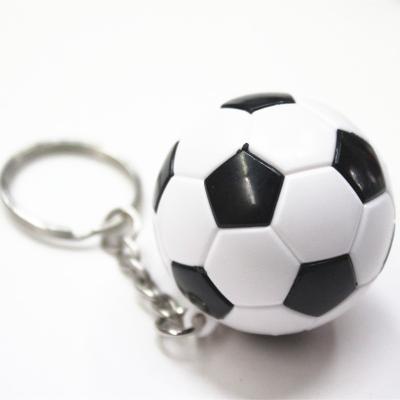 China Plastic Hot soccer Key ring PCV fine soccer key chains Soccer souvenir small gift keychain for sale