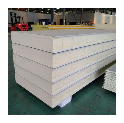 China 950/980/1150mm Container House Wholesale PU Sandwich Building Material Polystyrene Roof Insulation Board for sale