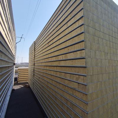 China Modern CE Certified Fire Retardant Australian Rock Wool Type z Locking Sandwich Panel for sale