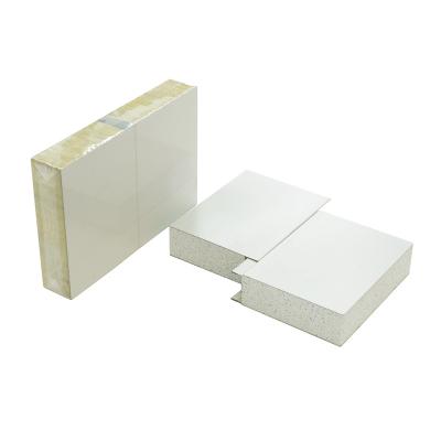 China Modern Warm Rock Wool/EPS Foam Sandwich Panel For Clean Room for sale