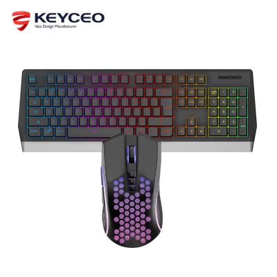 China 2022 Hot Selling Wireless Gaming Keyboard and Mouse Combination LED Backlight Gaming Set Radio for sale