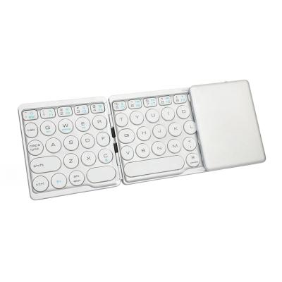 China MINI Ultra Slim 3.0 Plug-and-Play Pocket Foldable Wireless Keyboard BT Touchpad For Tablet PC Laptop for sale