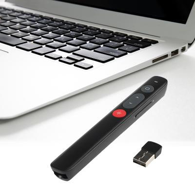 China 2.4G Wireless Laser Pointer Rechargeable Presenter 2021 Remote Presentation Home / Desktop USB Laser Pointer Pen for sale