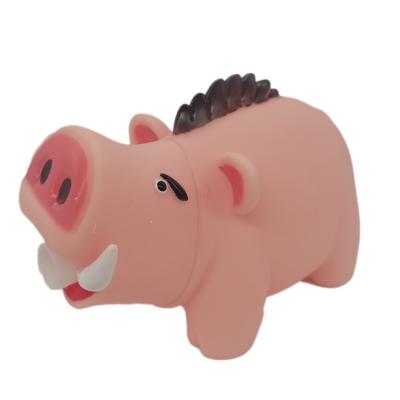 China Wholesale Pet Functional Toy Wild Boar Vinyl Squeak Toys Children Animal Gift for sale