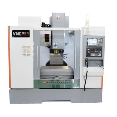 China Building material shops vmc855 machining center, a popular model in China, is equipped with FANUC CNC system for sale