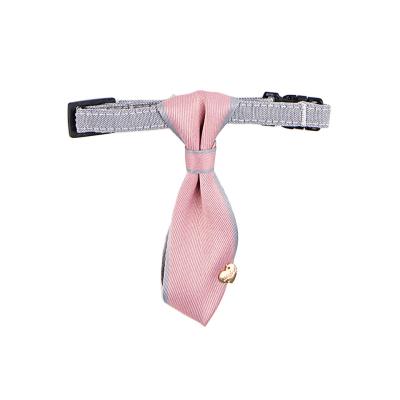 China 2021 Sustainable Hot Selling Durable Soft Solid Bow Tie Pet Dog Collar With Plastic Buckle for sale