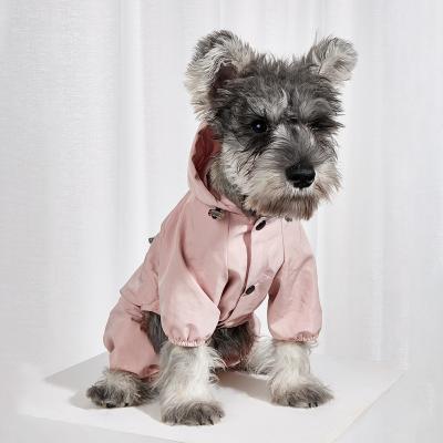 China Viable Wholesale Custom Large Comfortable Pet Clothes Hoodie Safe Reflective Waterproof Dog Raincoat for sale