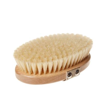 China Amazon Sustainable Cat Grooming Dog and Bath Brush Massage Sweep Bamboo Wooden Pet Shower Cleaning Brush for sale