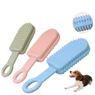 China Toy Dog Bite Sucker Durable Rubber Molar Tooth Remover Durable Chew Toothbrush Pet Stick Chew Brushing Toys for sale