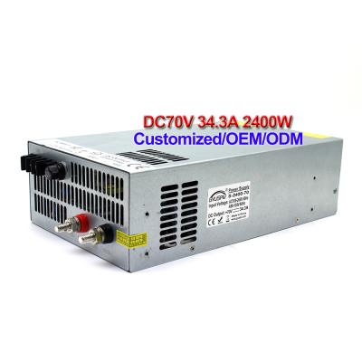 China Led CCTV Lamp Power Supply 2400W High Power Change Driver Source DC70v For 3D Printer, HAM Radio Transceiver, Car Subwoofer for sale