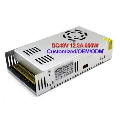 China 3D Printer Power Supply SMPS 110/220V AC-DC 48v 12.5A 600W Switching Power Supply for Stepper Motor Assist Security System CNC 3D CCTV Print no router for sale