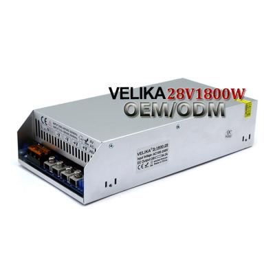 China Wholesale Led High Voltage 110V - 220V 1800W 28V 64.2A SMPS Transformer Switching Power CCTV Lamp Power Supply for sale