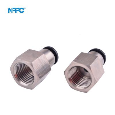 China PCF Machinery Repair Shop Series Plastic Fitting, Size 10mm, 1/4 Female Thread, Tube PCF10-02 for sale