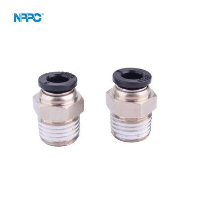 China Machinery Repair Shops PC Series Plastic Fitting, Size 4mm, Male Thread 1/4 with O-ring, Tube PC4-01 for sale