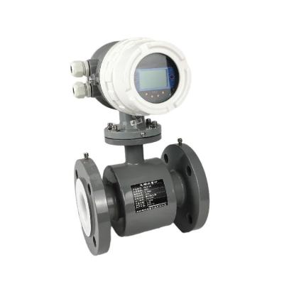 China Digital Display Measuring Liquid Large Diameter Stable Flange Electromagnetic Flow Meter for sale