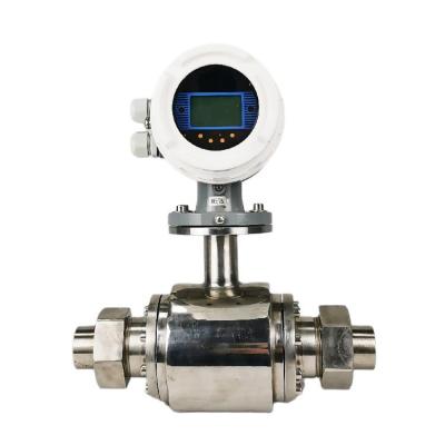 China Measuring liquid sanitary electromagnetic flowmeter for milk beverage and beer for sale