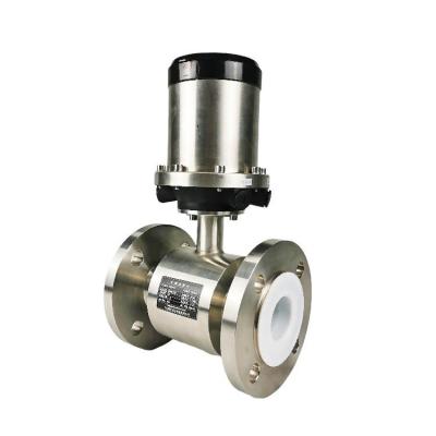 China Service Quality Classic Battery Operated Electromagnetic Flowmeter Liquid Guaranteed Solid Flowmeter for sale