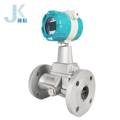 China Aluminum LCD Display Measuring Argon Hydrogen Gas Vortex Liquid Precession Flow Meter for sale