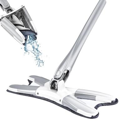 China Sustainable Hand Wash Free Mop Household Cleaning Wet And Dry Mop 360 Degree Dead Angle Free Cleaning Mop for sale