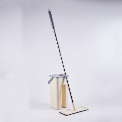 China Sustainable Easy To Use Wet And Dry Separate Microfiber Cleaning Mop With Free Hands Bucket Mop for sale