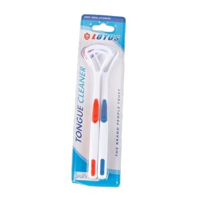 China Promotional New Style PP Rubber Soft Handle PP Tongue Brush for sale