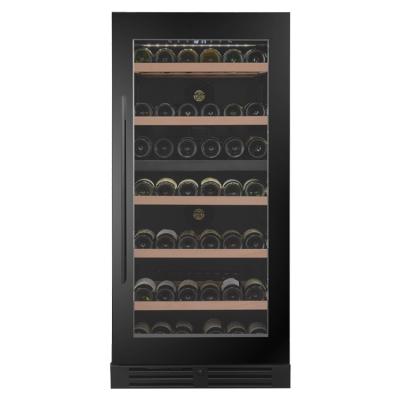 China Dual touch screen sensitive black independent temp. Wine Coolers Quiet Cooler Wine Cabinet Refriger for sale