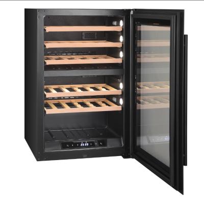 China Classic Built-in Electric Temperature Double Zone Cellar Wine Cooler Wne Bodega For Sale for sale