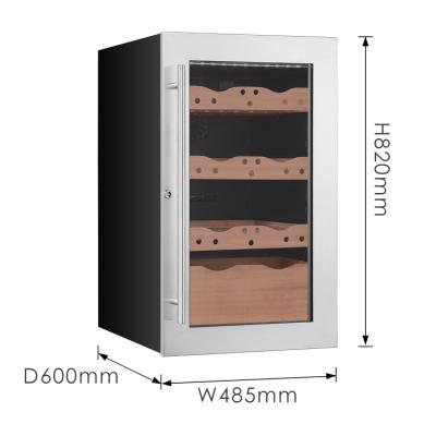 China Eco-friendly Cedar Wood Shelf Cigar Cooler Cabinet 500Pcs Cigar Storage Refrigerator Compressor Cigar Humidor for sale