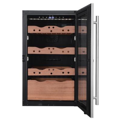 China New Eco-friendly Wood Cigar Display Rack Cigar Humidor Cabinet Cigar Showcase Good Quality for sale