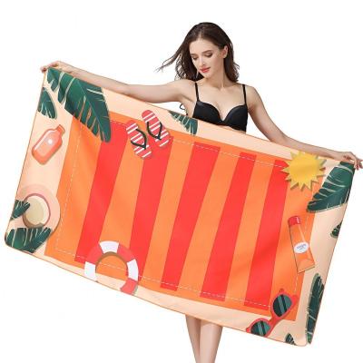 China Compressed Compressed Quick Dry Customized Luxury Swimming Towel For Hooded Beach for sale