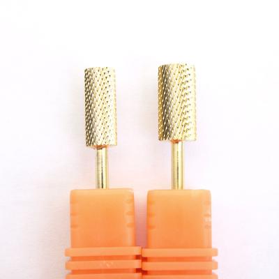 China Burr File Beauty Bit Nail Drill Carbide Tungsten Carbide Gold Polish Polish For Electric Pedicure Durable Flat Gel Machine for sale