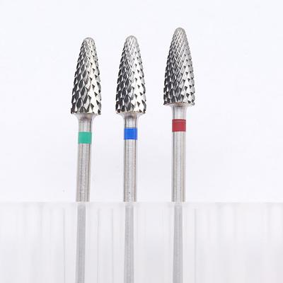 China Small Durable Hot Professional Carbide Nail Art Pedicure Accessories Electric Drill Machine Manicure Nail Drill Bit from Russia Burs for sale