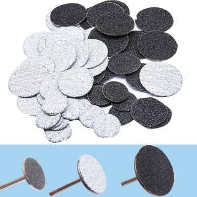 China New~Black/White Durable Sanding Paper 50/pcs Pedicure Foot Care Tools Nail Drill Bite Disc Calluse Salon 15mm 20mm 25mm Replaceable for sale