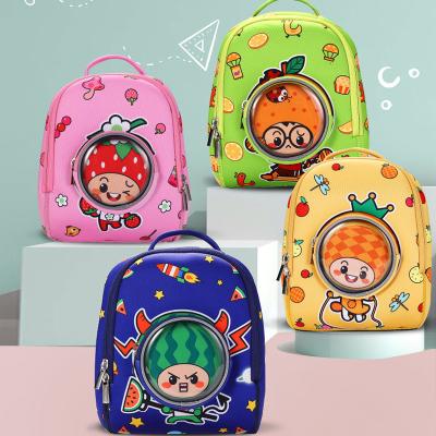 China Other Cartoon Design Toddler Boys Girls School Satchels Travel Backpack Shoulder Fruit Anti-theft Kids Backpack for sale