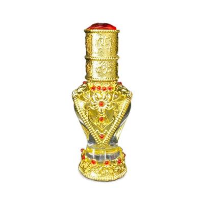 China Wholesale 10 ml luxury metal waist bottle Middle East Dubai Arabian lasting perfume oil empty bottle for sale