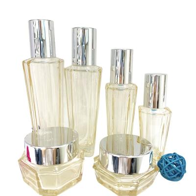 China cosmetic glass dropper bottle cosmetic bottle glass jars glass cosmetic bottles for serum/120ml/100ml/50ml/50g/30g for sale