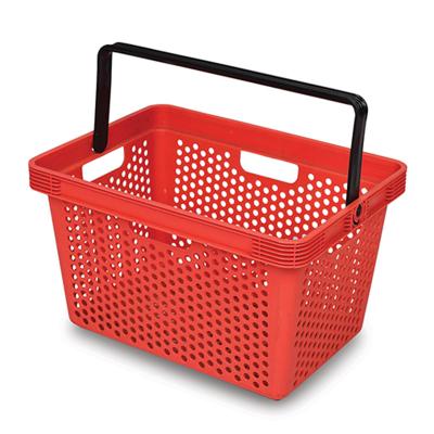 China Supermaerket Shopping Carry Shopping Basket Retail Store Plastic Basket Plastic Shopping Bags for sale