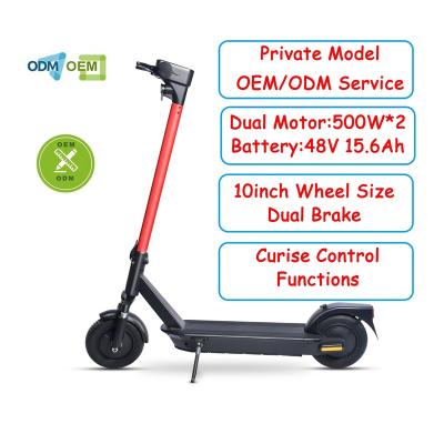 China Private Model Motor 500W*2 48V Two Wheel Outdoor Sports Electric Scooters For Adults for sale