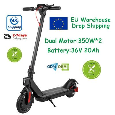 China New Dual Motor 350W 36V 20ah 8.5inch Outdoor Sports Model 2022 Foldable Two Wheel Scooters Private Electric Scooter Adult Scooter for sale