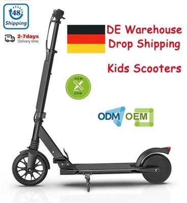 China Outdoor Sports Drop Shipping EU Warehouse 2022 New Design Mini Foldable Lightweight Electric Scooters Cheap Kick Scooters For Kids for sale