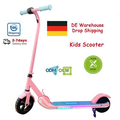 China Outdoor sports EU warehouse drop shipping kids scooter with led light for sale