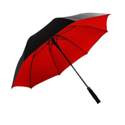 China Large Double Canopy Windproof Double Layer Golf Umbrella Semi-automatic Open Open Custom Golf Umbrella With Logo A007 for sale