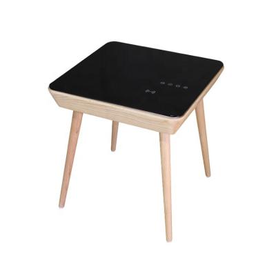 China Ergonomic Smart Bed Side Table Nightstand Wireless Charging Charger With Speakers for sale