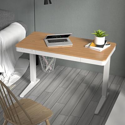 China High Quality Modern Wooden Furniture Adjustable Height(Height) Computer Stand Electric Lifting Desk With Drawers for sale