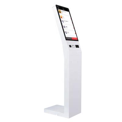 China Floor Standing Cashier Panel + Metal Tempered Glass Slim 21.5