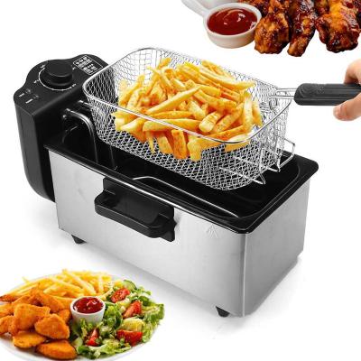 China Deep Fryer Kitchen Housing Adjustable Deep Fryer Thermostat Removable Deep Fryer Sight Glass For Option for sale